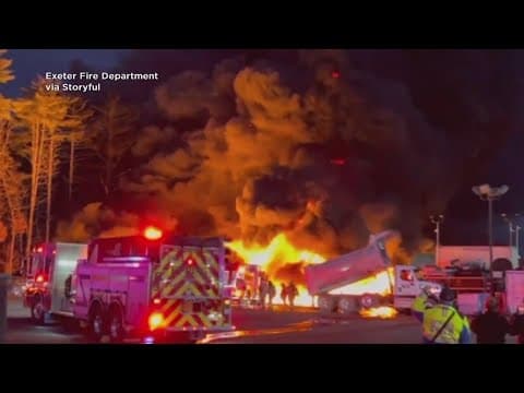 No injuries after 3 oil tankers catch fire in New Hampshire