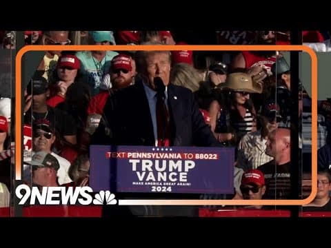 'As I was saying': Former President Donald Trump kicks off second rally in Butler, Pennsylvania