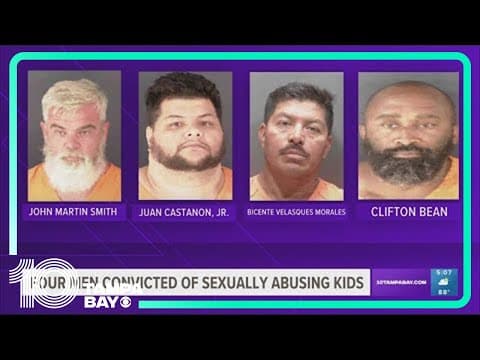 4 men, including a pastor, convicted for sexually abusing children in Sarasota
