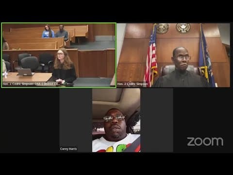 Video of man with suspended lisence calling into court hearing goes viral