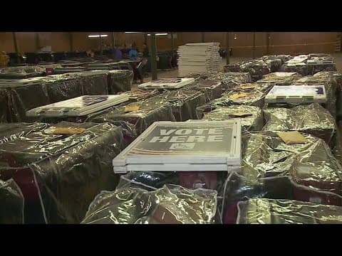 Voting booths ready for Louisiana Primary Day