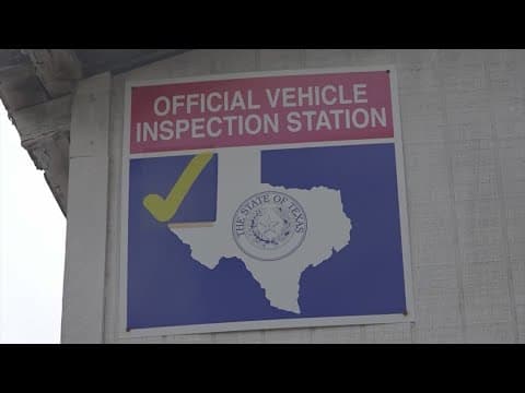 Starting January 1 of next year, Texans won't need inspections on non-commercial vehicles
