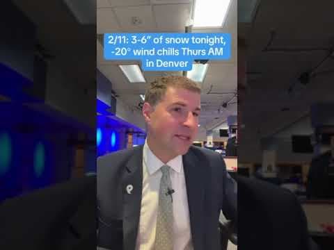 Arctic chill grips Colorado, heavier snow expected by Tuesday evening #coloradosnow #denversnow