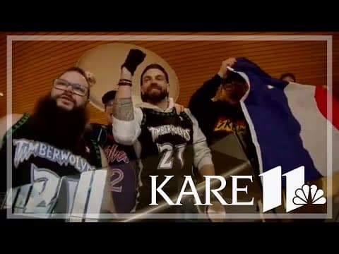 Timberwolves fans celebrate winning streak