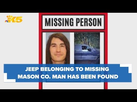 Search is on for missing Mason County man