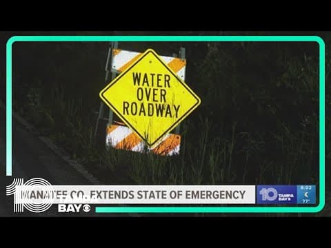 State of Emergency continues in Manatee County over flooding concerns