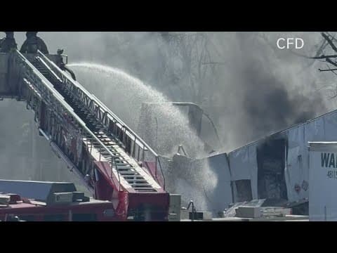 Fire in truck carrying lithium ion batteries leads to 3-hour evacuation in Franklinton