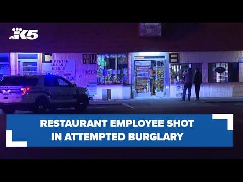 Restaurant employee shot in attempted burglary