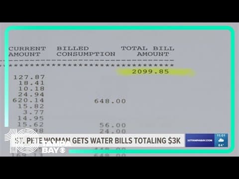 St. Pete woman appealing after getting more than $2,000 water bill
