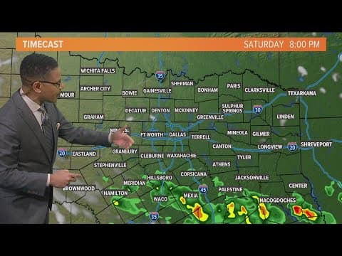 DFW weather: Weekend rain forecast and timeline
