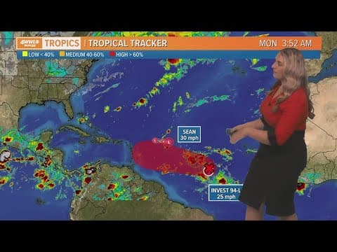 Monday morning tropical update: Sean weakens, new tropical wave develops