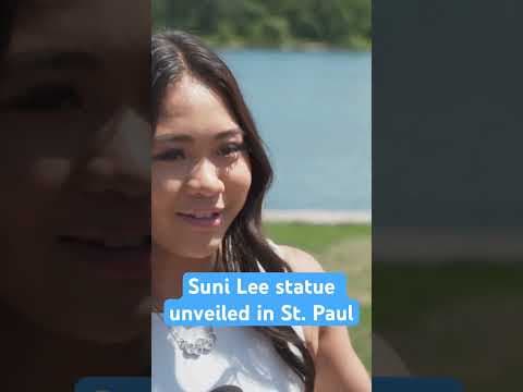 Statue of Olympian Suni Lee unveiled in St. Paul #kare11 #shorts #sunilee #teamusa