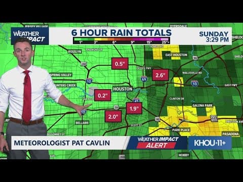 Weather Impact live update: Heavy rain, floods impact the Houston area