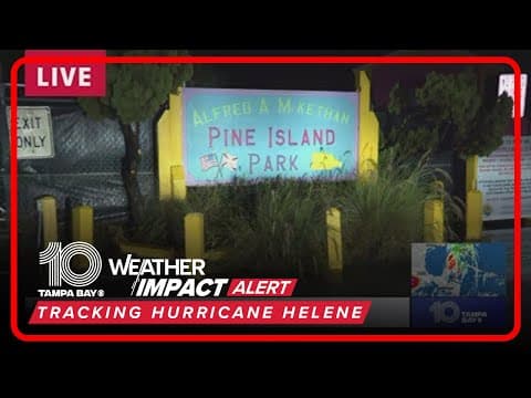 Rain begins to pickup in Pine Island Park, Hernando County