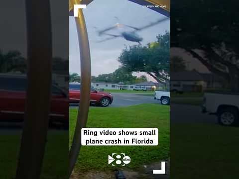 Ring video shows small plane crash in Florida