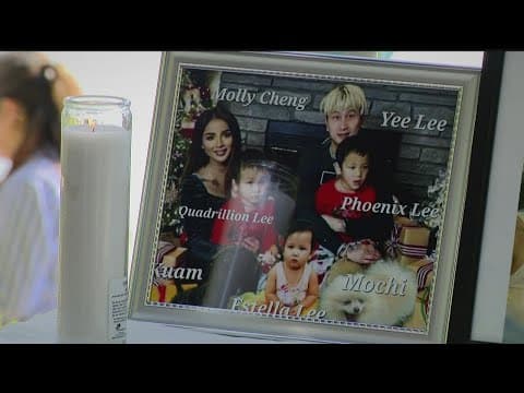 Family, community members gather for vigil honoring Lee family