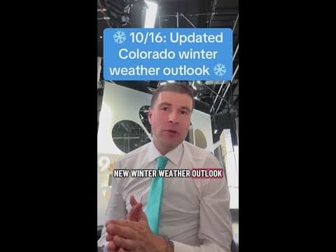 ❄️ 10/16: Updated Colorado winter weather outlook ❄️