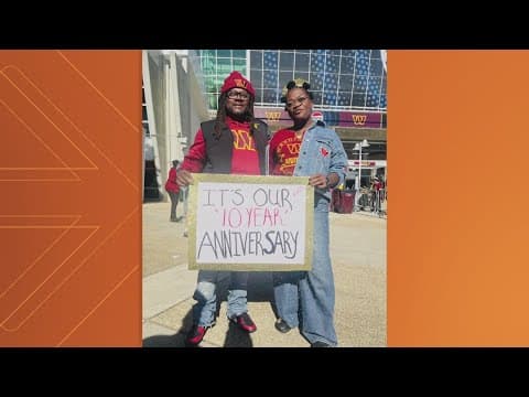 Diehard Commanders fan couple witnesses Hail Mary win on 10th anniversary | Get uplifted