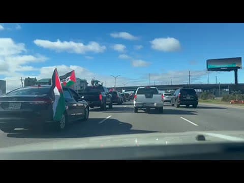Motorcade drives from West Bank to Metairie to raise awareness for the Palestinian-American teen who