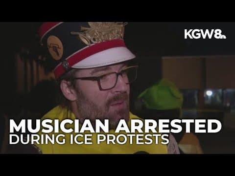 Unpresidented Brass Band musician arrested, jailed during Portland ICE protest