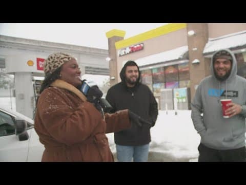 Snow continues to fall in Gretna