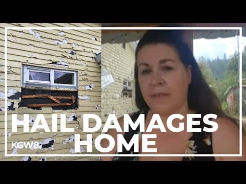 Wallowa resident's home damaged by hail storm