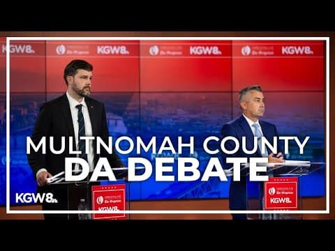 The debate for Multnomah County District Attorney