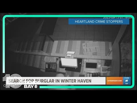 Search ongoing for man caught on cameras breaking into Winter Haven pizza shop