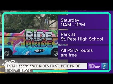 PSTA to offer free rides to and from St. Pete Pride