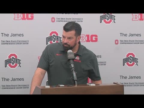 Ohio State head coach Ryan Day holds press conference