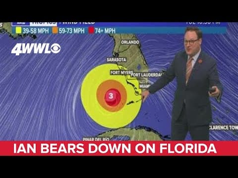 Tuesday evening tropical update: Strengthening Hurricane Ian update