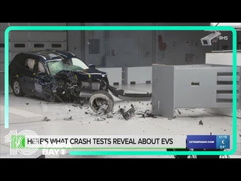 EVs just as safe for occupants as other vehicles in crash tests, but heavier