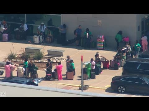CHOPPER VIDEO: Dallas Love Field sees long lines amid baggage check-in delays