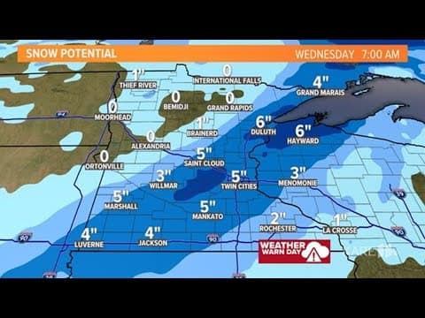 WATCH: Snow falls on Minnesota