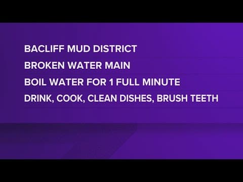 Boil water notice issued for part of Galveston County