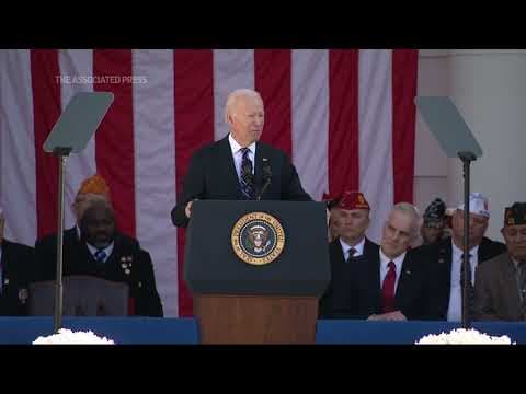 Biden honors America's veterans at Arlington