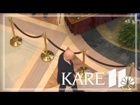 Minnesotans, former President Biden, pay respects as Hortmans lie in state at the Capitol