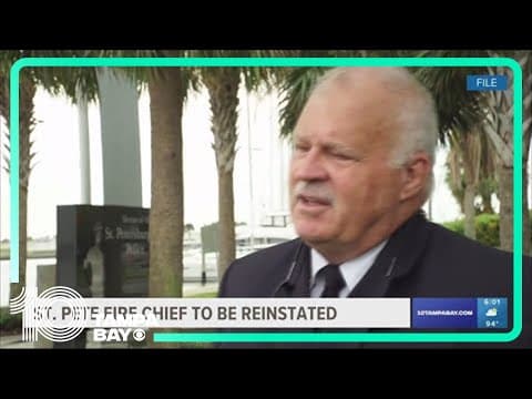 St. Pete fire chief to be reinstated following end of investigation, mayor says