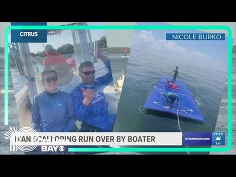 Scalloper hit by boat in Citrus County; FWC searching for driver