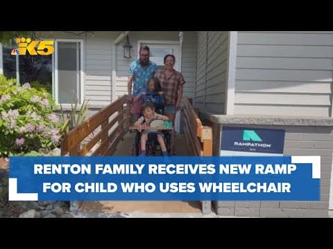 Renton family’s home gets new ramp for 8-year-old who uses a wheelchair