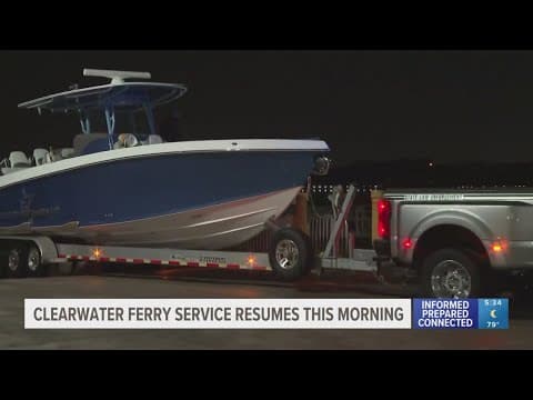Clearwater Ferry service resumes Thursday after deadly April collision