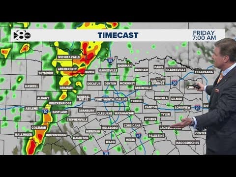 DFW Weather: Latest timeline of showers and storms heading into the weekend
