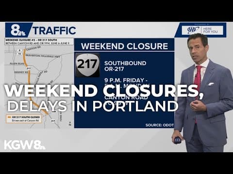Expect traffic jams, closures in Portland area this weekend