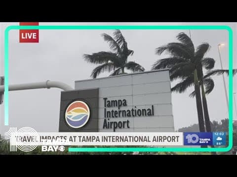 Tampa International Airport slows impacts of Hurricane Debby
