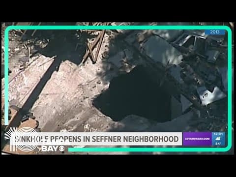 Sinkhole in Seffner has reopened twice since 2013