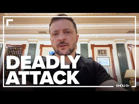 Zelenskyy calls for increased pressure on Russia following deadly missile attack on Sumy