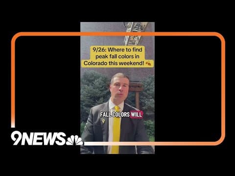 9/26: Where to find peak fall leaves this weekend in Colorado!