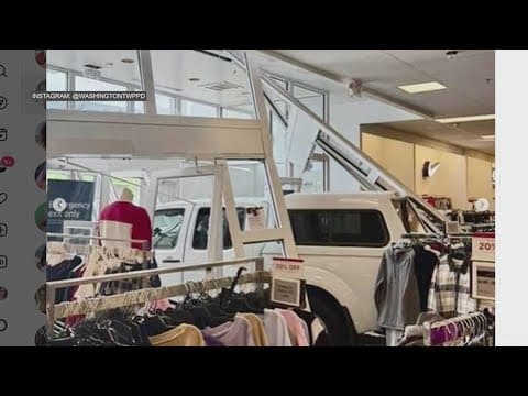 Driver accidentally plows a truck through a Kohl's store in New Jersey