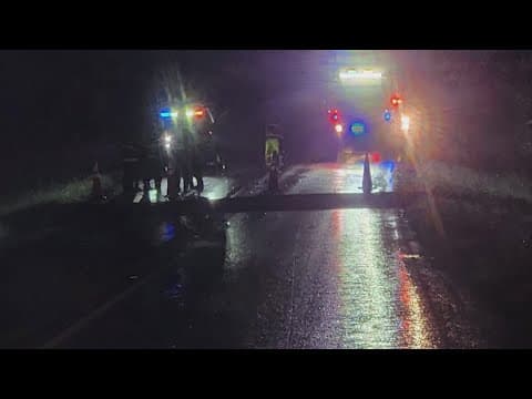 2 families caught off-guard by 25-foot hole in washed out road north of Houston