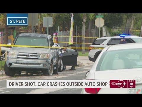 Police: Man dies after being shot with child inside car in St. Pete
